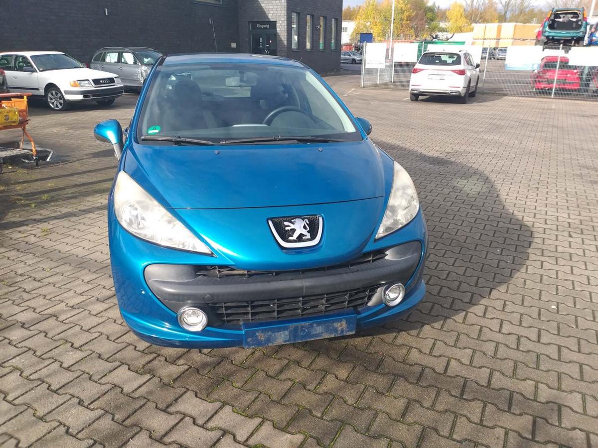 Peugeot 207 original Stoßstange Stossfänger vorn KMU Blaumetallic Bj.2008